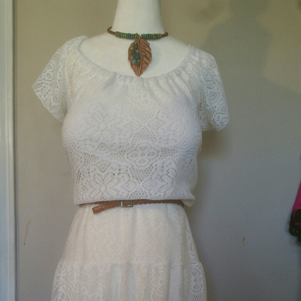 Cute white lace dress